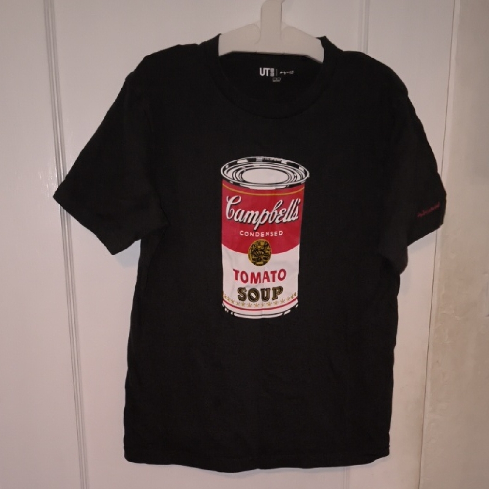 Uniqlo | Kids Black Tee with Campbell's Soup Design